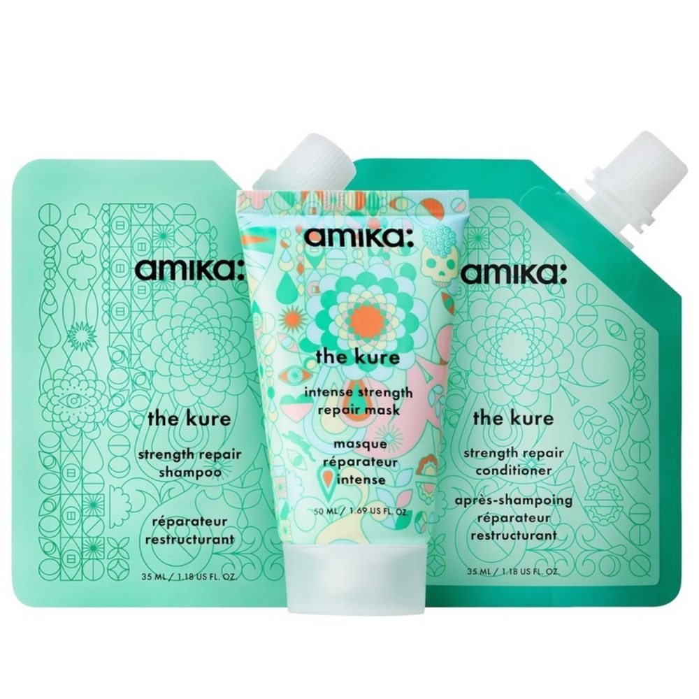 NIB - Amika The Kure Strength Repair Trial Size - Three Pieces.